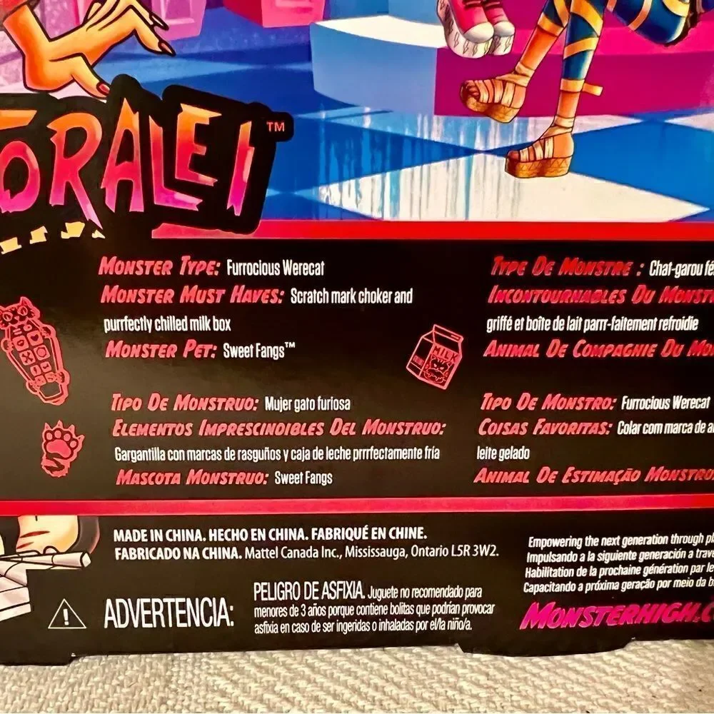 Monster High G3 Toralei Stripe IN HAND READY TO SHIP NEW SEALED Gen3 Reboot